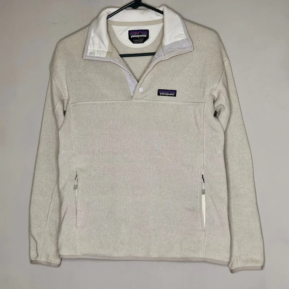 Patagonia Womens Sm Better Sweater Pullover Fleece Jacket Ivory Outdoor Hiking‎